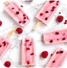 raspberry ice cream on a stick